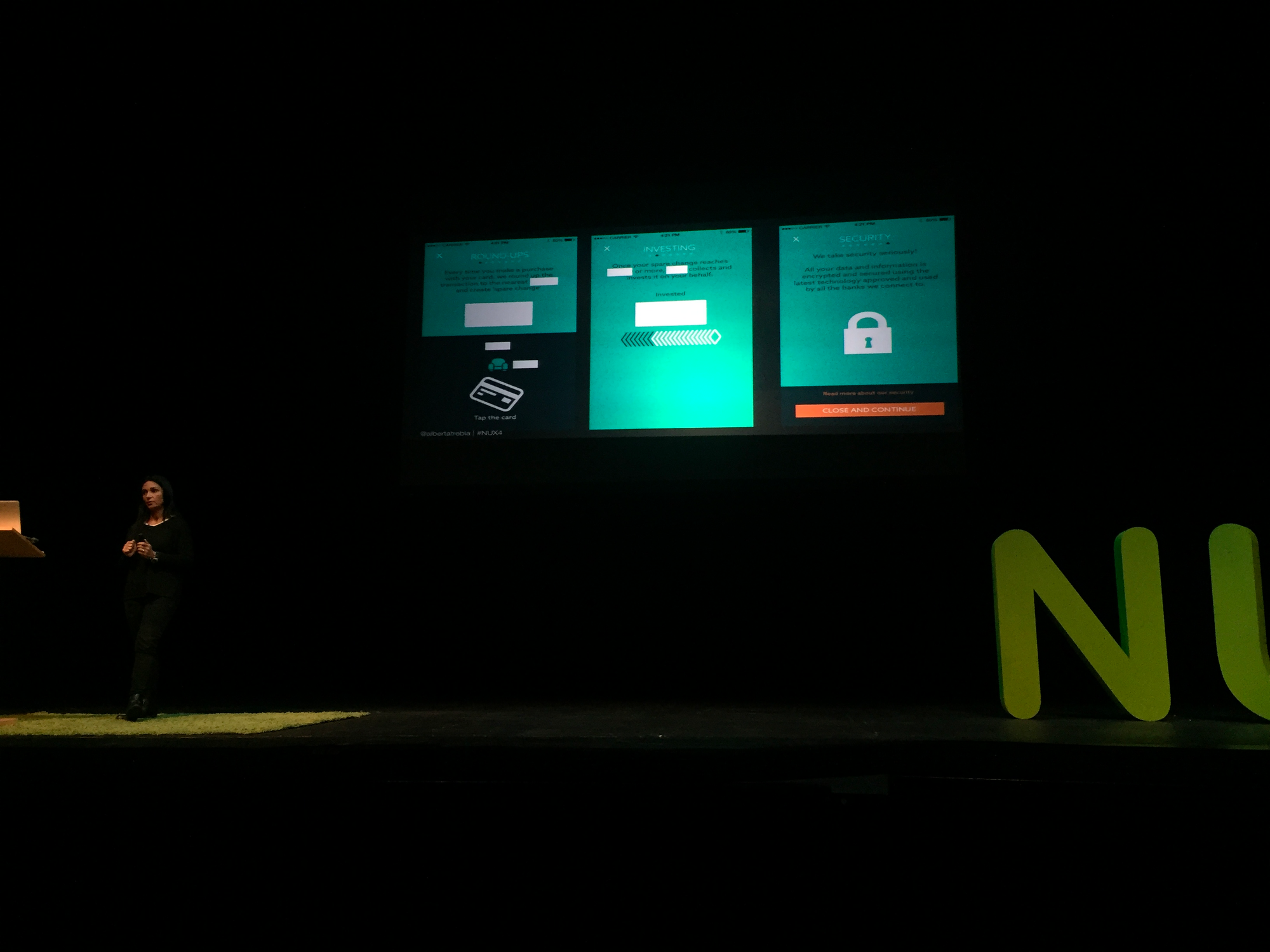 Screens for NUX