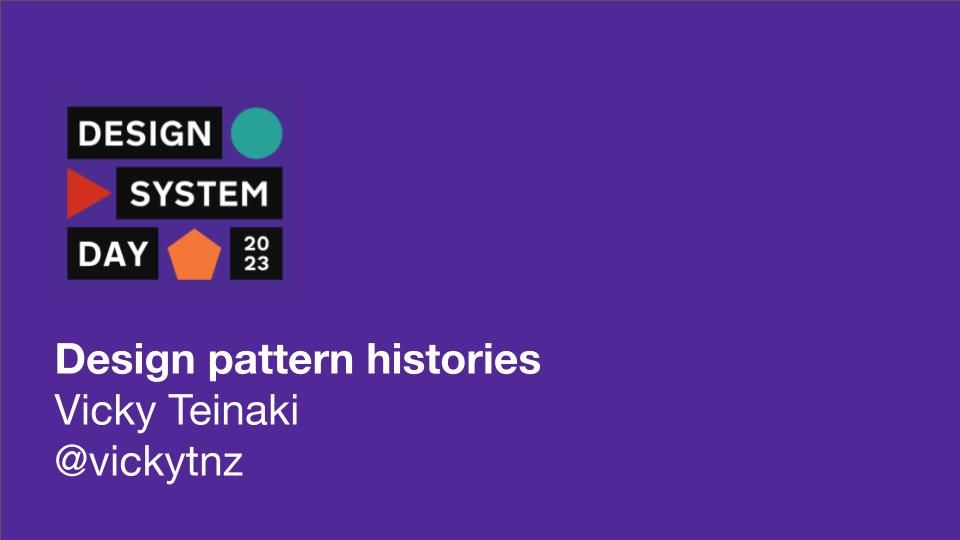 Design pattern histories