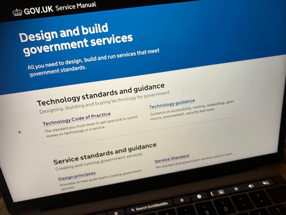 Example of the Service Toolkit from GOV.UK